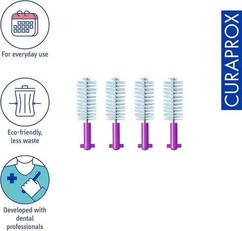 فرشاة كورابروكس بين الأسنان تعيد ملء CPS 406 بيريو – للفجوات الواسعة واللثة الحساسة | شعيرات فائقة الدقة لتنظيف مريح | 4 عبوات | صناعة سويسرية in Kuwait