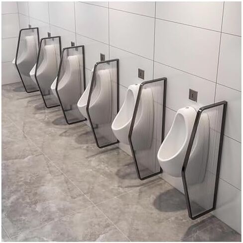 Hardened Glass WC Partition WallDurable WallMounted Privacy Screen for Public Restrooms Men's Urinal Barrier for Hotels Schools & Shopping CentersElegant & Secure Solution in Saudi Arabia