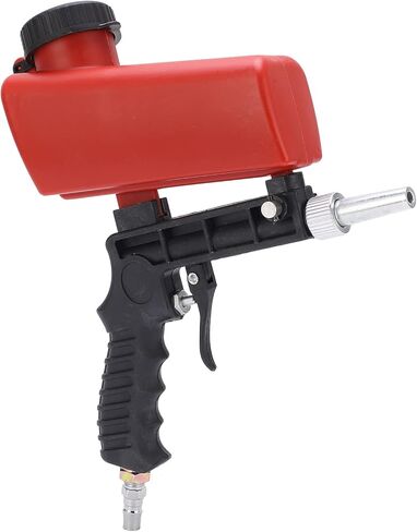 Akozon Handheld Pneumatic Sandblasting Gun Portable 90psi Sand for Auto Car Repair Nylon Carbon Steel Red 21lbs in Saudi Arabia