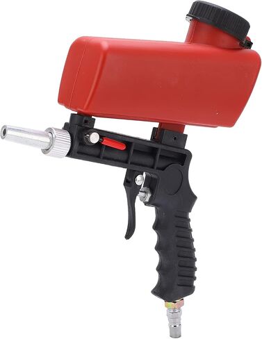 Akozon Handheld Pneumatic Sandblasting Gun Portable 90psi Sand for Auto Car Repair Nylon Carbon Steel Red 21lbs in Saudi Arabia