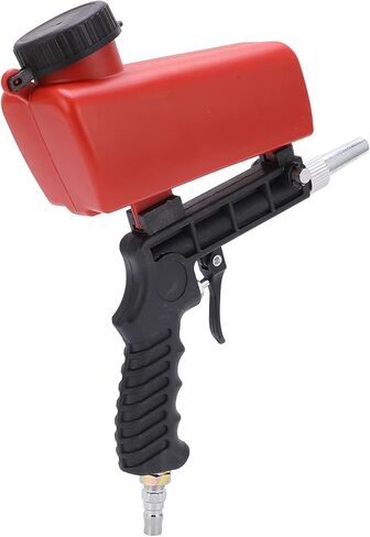 Akozon Handheld Pneumatic Sandblasting Gun Portable 90psi Sand for Auto Car Repair Nylon Carbon Steel Red 21lbs in Saudi Arabia