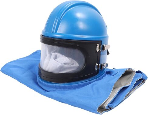 Sandblaster Helmet, Adjustable Breathability Air Feed Sandblasting Hood with Sandblasting Temperature Regulator 1 4in Thread for Spraying Cutting Painting and in Saudi Arabia