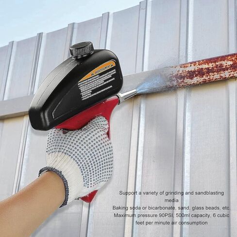 السفع الرملي بالهواء من جاروسا، محمول مع موصل توصيل سريع لإصلاح الأثاث التلقائي وإصلاح حمام السباحة وتنظيف الطلاء وتقشير الزجاج والحفر in Kuwait