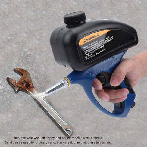 BAFOVY Pneumatic Sand Blasting Gun, 1/4in Quick Connector, 500ml Capacity, Supports Soda Glass Bead Media, for Paint Rust Removal in Saudi Arabia