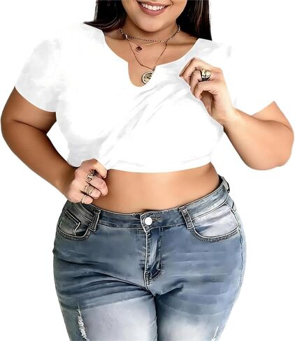 Womens Shirts with Built in Bra Plus Size Notch Neck Cute Going Out Short Sleeve Shirts Spring Summer Tops Teens Tees in Saudi Arabia