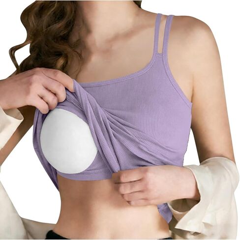 Womens Tank Tops with Built in Bras Shelf Bra Camisole Tops Spaghetti Strap Cami Tank Undershirts Summer Basic Tee Top in Saudi Arabia