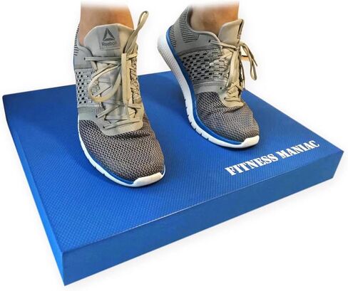 FITNESS MANIAC USA Balance Pad Physical Therapy Gym Exercise Mat & Foam Trainer Stability Disc Fitness Training Yoga Blue XL Cushion and Core Pads for Fit Seniors Exercises Balancing in Kuwait