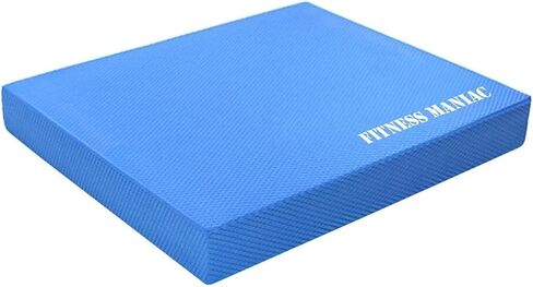 FITNESS MANIAC USA Balance Pad Physical Therapy Gym Exercise Mat & Foam Trainer Stability Disc Fitness Training Yoga Blue XL Cushion and Core Pads for Fit Seniors Exercises Balancing in Kuwait