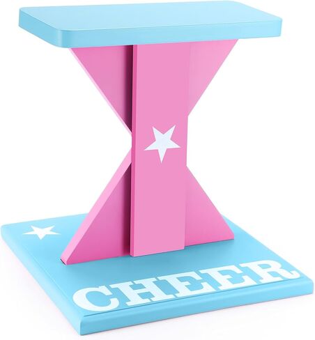 Chunful Cheerleading Balance Trainer 12.2 x 13.19 Inch Wood Wooden Cheer Stunt Training Stand Equipment Cheer Flyer Stand for Flexibility Core Strength and Coordination Training in Saudi Arabia