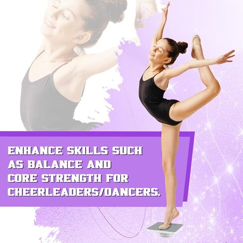 Cheer Flyer Stand Training Board, Cheerleading Balance Trainer for Flyer Practice, Non Slip Cheer Training Equipment for Gym or Home(White) in Saudi Arabia