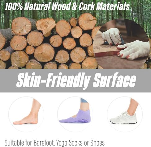 2026 NEW｜29" Surf Balance Board for Kids & Adults｜MAX. 350lbs Balance Boards with Cork Roller & Half Ball｜0.6" Wobble Board Trainer from Beginner to Advanced｜Wooden Slack Board in Saudi Arabia