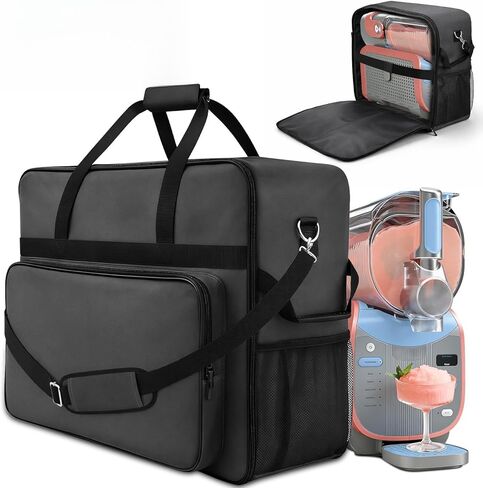 Carrying Bag for Ninja Slushie Max FS605 Series, Professional Drink Maker Travel Case with Side-Opening Zipper, Waterproof Padded Storage Bag with Shoulder Strap & Accessory Pockets for Cups in Kuwait