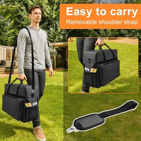 Carrying Bag for Ninja Slushie Max FS605 Series, Professional Drink Maker Travel Case with Side-Opening Zipper, Waterproof Padded Storage Bag with Shoulder Strap & Accessory Pockets for Cups in Kuwait