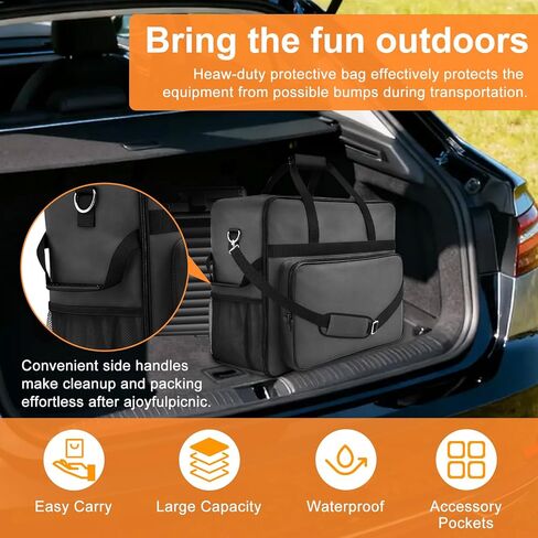 Carrying Bag for Ninja Slushie Max FS605 Series, Professional Drink Maker Travel Case with Side-Opening Zipper, Waterproof Padded Storage Bag with Shoulder Strap & Accessory Pockets for Cups in Kuwait