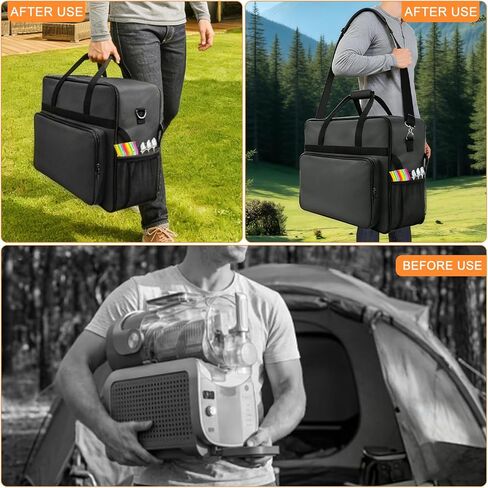 Carrying Bag for Ninja Slushie Max FS605 Series, Professional Drink Maker Travel Case with Side-Opening Zipper, Waterproof Padded Storage Bag with Shoulder Strap & Accessory Pockets for Cups in Kuwait