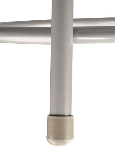 Pemberly Row 24" Modern Metal Heavy Duty Bar Stool with Adjustable Backrest, Masonite Wood Seat, Gray and Brown Finish, 37-39" Height, 300 lb Capacity, Durable Steel Frame for Art Rooms or Home Labs in Saudi Arabia