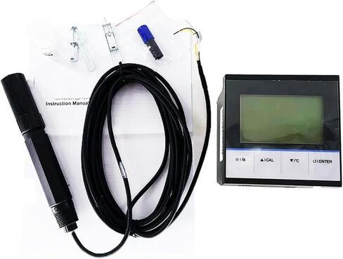 Industrial Dissolved Oxygen Probe Online DO Meter Controller for Monitoring Dissolved Oxygen Concentration and% Saturation in Water with DO Electrolyte Solution Range 0.00~20.00mg/L Output 4~20mA in Saudi Arabia