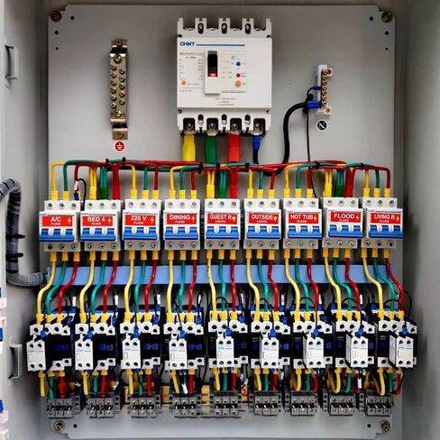 4 Sheets Breaker Box Labels Stickers Electrical Panel Labels Stickers Box Label Circuit Breaker Label for Breakers Panel Boxes Home Office Electricians in Saudi Arabia