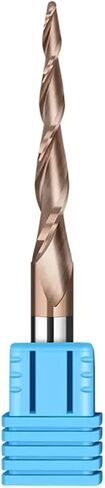 1pcs/5pcs Tapered Ball Nose End Mill 2 Flute Carbide Spiral Milling Cutter 3.175-12mm Shank CNC Router Bit for 2D and 3D Engraving(R2.0x70x10x110,5PCS) in Saudi Arabia