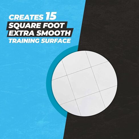 Premier Sports - حزمة من بلاط أرضيات الهوكي للتدريب - 15 عبوة مقاس 12 × 12 بوصة + 3 عبوات من كرات الهوكي المضمنة in Kuwait