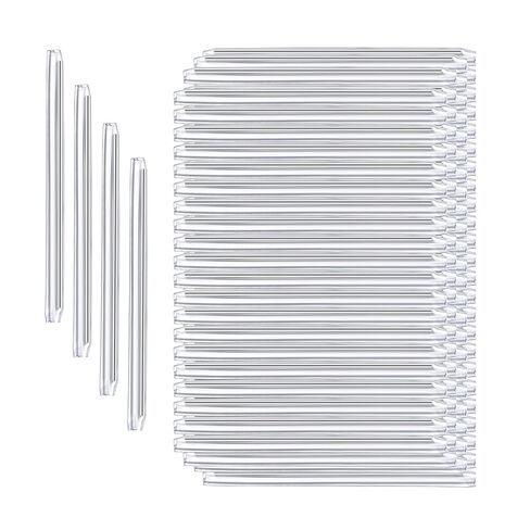 1000 PCS 60mm Fiber Optical Heat Shrinkable Tubes, Fusion Splice Transparent PE Sleeves with Single Stainless Rod for Bare Fiber in Kuwait