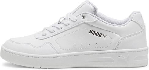 PUMA Women's Court Classy Shoes, White-Silver, 5.5 in Saudi Arabia