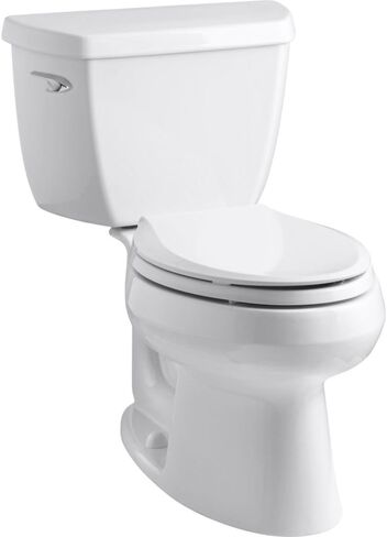 Kohler K-3575-7 Wellworth Classic 1.28 GPF مرحاض ممدود مع تقنية Flushing من الفئة الخامسة ورافعة الرحلة اليسرى ، الأسود الأسود-تم بيعها بشكل منفصل in Kuwait