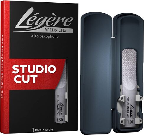 Légère Reeds - Alto Saxophone Reed, Studio Cut, Strength 1.50 (ASS1.50) - Premium Synthetic Woodwind Reed in Saudi Arabia