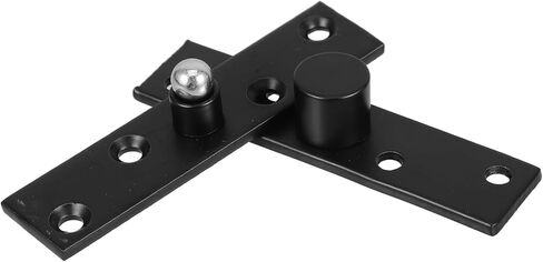 Baluue Heavy Duty 360° Stainless Steel Pivot Hinge for Narrow Wood Doors, Concealed Invisible Door Hardware Matte Black Finish, Suitable for Home, Office, and Commercial Use in Saudi Arabia