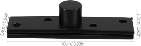 Baluue Heavy Duty 360° Stainless Steel Pivot Hinge for Narrow Wood Doors, Concealed Invisible Door Hardware Matte Black Finish, Suitable for Home, Office, and Commercial Use in Saudi Arabia