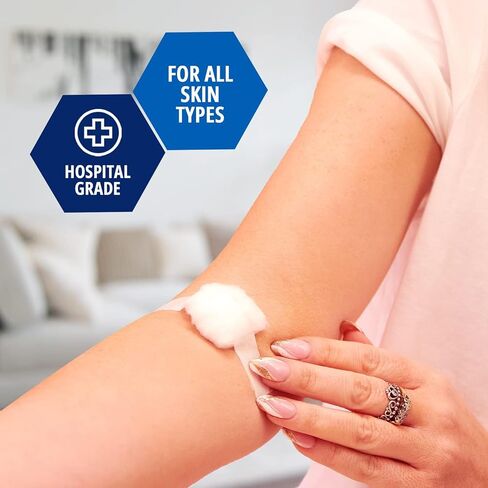 MED Pride Paper Surgical Tape 1" x 10 Yards for Wound Dressing [Pack of 12] - Latex-Free & Hypoallergenic Medical Tape Suitable for Sensitive Skin- Hospital-Grade, Breathable Wound Care Paper Tape in Saudi Arabia