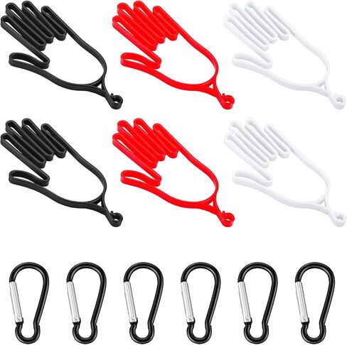 6 Pcs Golf Gloves Holder with 6 Metal Hanging Hooks Golf Gloves Stretcher Support Keeper Drying Rack Tool Accessories Men Women Golfer in Saudi Arabia