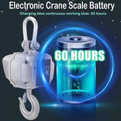 Heavy Duty Digital Crane Scale, 11000lbs Capacity Digital Hanging Scale, Remote Control & High Precision & Rechargeable Industrial Hanging Hook with Cast Aluminum Case for Construction, Factory in Saudi Arabia