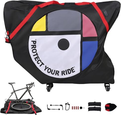 1680D Oxford Cloth Transport Storage Carry Bag Portable Folding Cycling Bag for Mountain Bike Road Bike E-bike in Kuwait