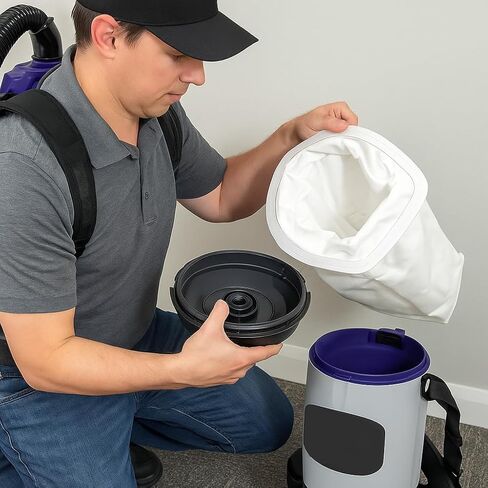 Replacement Maintenance Kit for ProTeam SuperCoach Pro 6 Backpack Vacuum – Includes 1 Exhaust Filter (107315), 1 Dome Filter (106526/510184), and 9 Cloth Bags (107314) in Kuwait