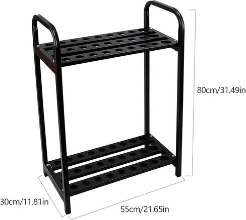 Golf Club Display Stand, 27 Hole Golf Club Stand Holder, Cue Storage Rack Mobile Golf Club Station Golf Club Organizer, Golf Club Protection Rack, Durable Golf Club Display Stand Made of Steel in Saudi Arabia