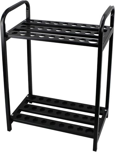 Golf Club Display Stand, 27 Hole Golf Club Stand Holder, Cue Storage Rack Mobile Golf Club Station Golf Club Organizer, Golf Club Protection Rack, Durable Golf Club Display Stand Made of Steel in Saudi Arabia