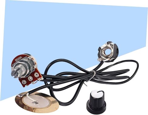 27mm B500K Guitar Pickup Potentiometer Transducer with Output Jack Amplifier for Acoustic Guitar Ukulele and Cigar Box GK101 in Saudi Arabia