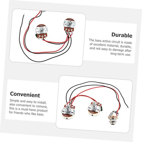 ERINGOGO Exquisite Crafted Bass Line Gu55 Electric Bass Preamp Wiring Harness Widely Loved or Guitar Lovers in Saudi Arabia
