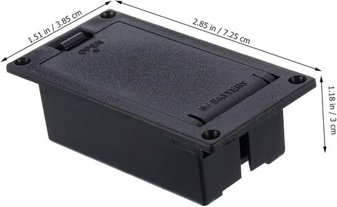 Yardwe Guitar Pickup Battery Box 9v Bass Guitar Battery Compartment Replacement in Saudi Arabia