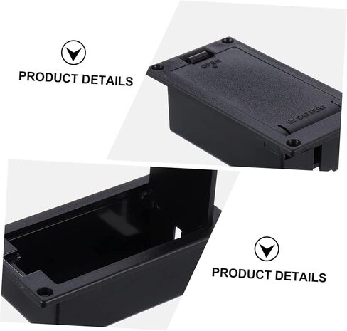 Yardwe Guitar Pickup Battery Box 9v Bass Guitar Battery Compartment Replacement in Saudi Arabia