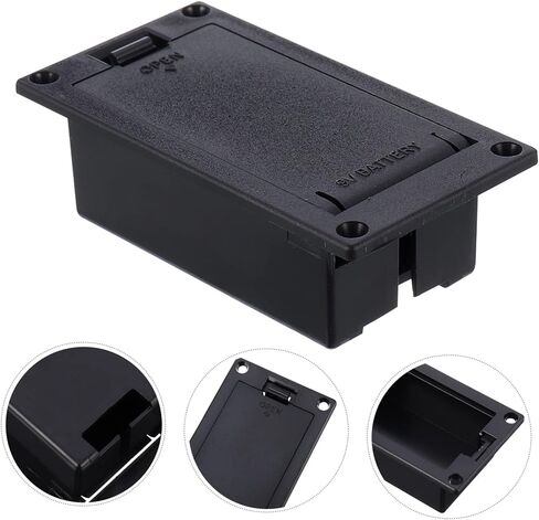 Yardwe Guitar Pickup Battery Box 9v Bass Guitar Battery Compartment Replacement in Saudi Arabia