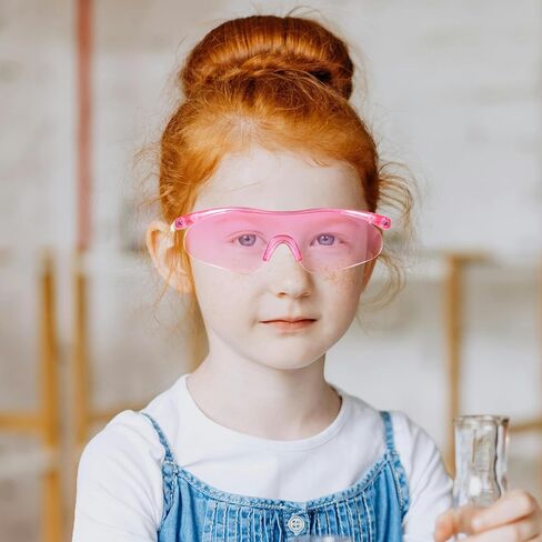 Protective Safety Glasses 2pcs Pink Eye Shield Goggles for Outdoor Shooting with Anti-glare Unisex Protective Eyewear in Kuwait