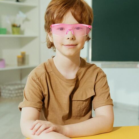 Protective Safety Glasses 2pcs Pink Eye Shield Goggles for Outdoor Shooting with Anti-glare Unisex Protective Eyewear in Kuwait