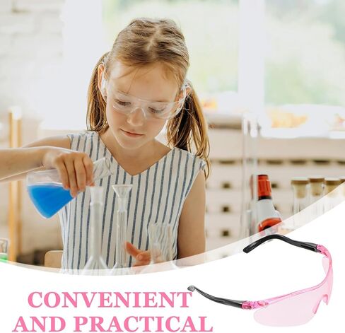 Protective Safety Glasses 2pcs Pink Eye Shield Goggles for Outdoor Shooting with Anti-glare Unisex Protective Eyewear in Kuwait