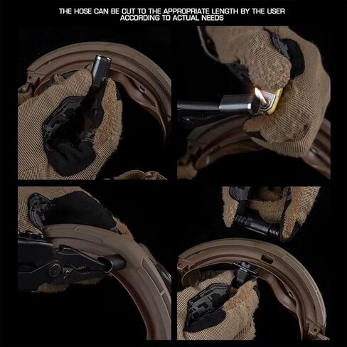 Goggles Anti-Fog Fan Kit - Turbo Button Defogger with Magnetic Hose Header & Speed Knob 6-10H Runtime for Tactical Cycling in Kuwait