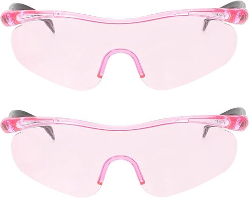 2pcs Pink Protective Eyewear over Glasses Anti-glare Impact Resistant Goggles for Shooting and Outdoor Sports in Saudi Arabia