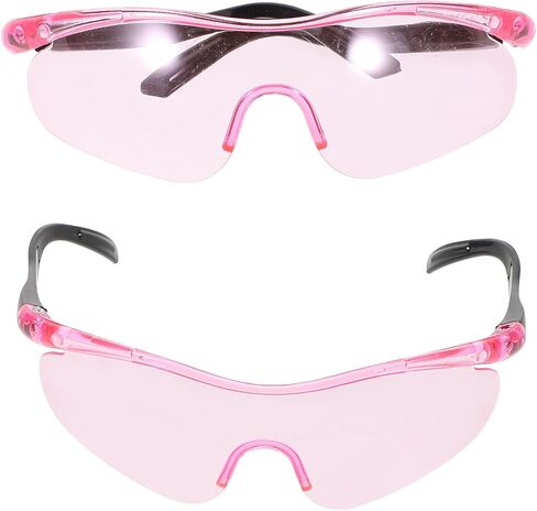 2pcs Protective Safety Glasses Anti-scratch Goggles over Eyeglasses Eye Shield for Cs Battle Shooting Games Pink in Saudi Arabia