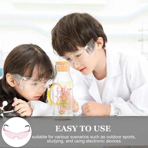 2pcs Protective Safety Glasses Anti-scratch Goggles over Eyeglasses Eye Shield for Cs Battle Shooting Games Pink in Saudi Arabia