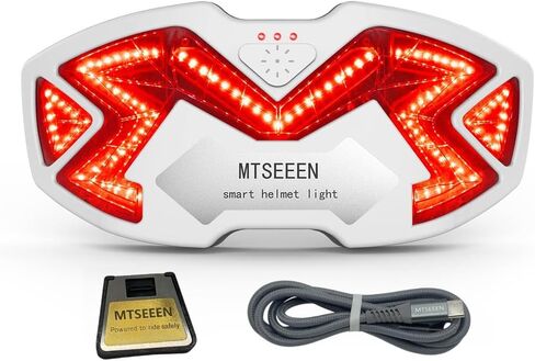 ضوء خوذة للعلامة التجارية للدراجات النارية، لون أبيض، مقاوم للماء، ضوء فرامل الخوذة للدراجات النارية in Kuwait